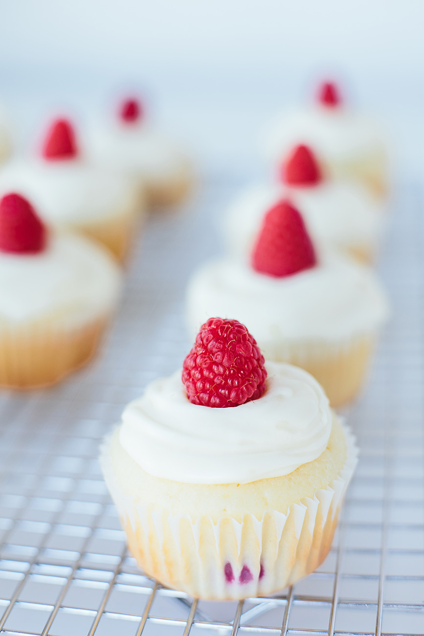 Cupcakes with Raspberries Recipe