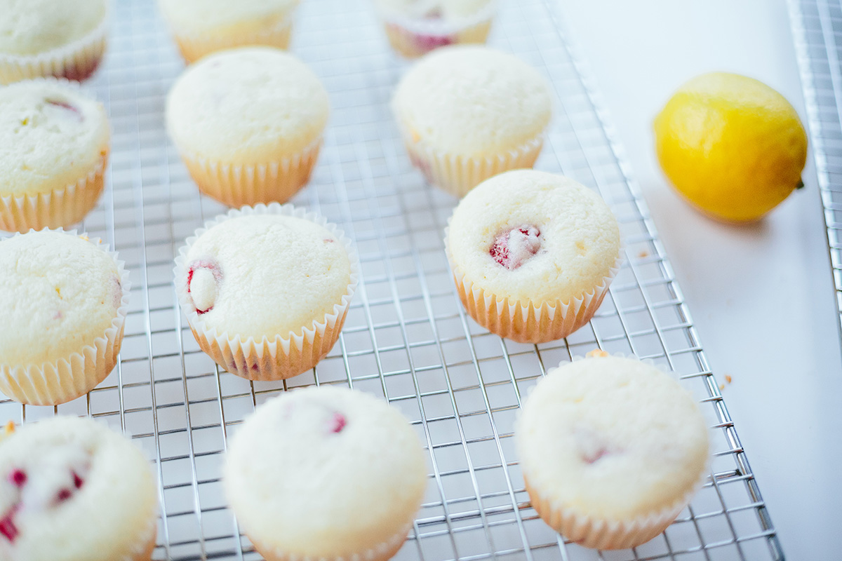 Baked Raspberry Cupcakes