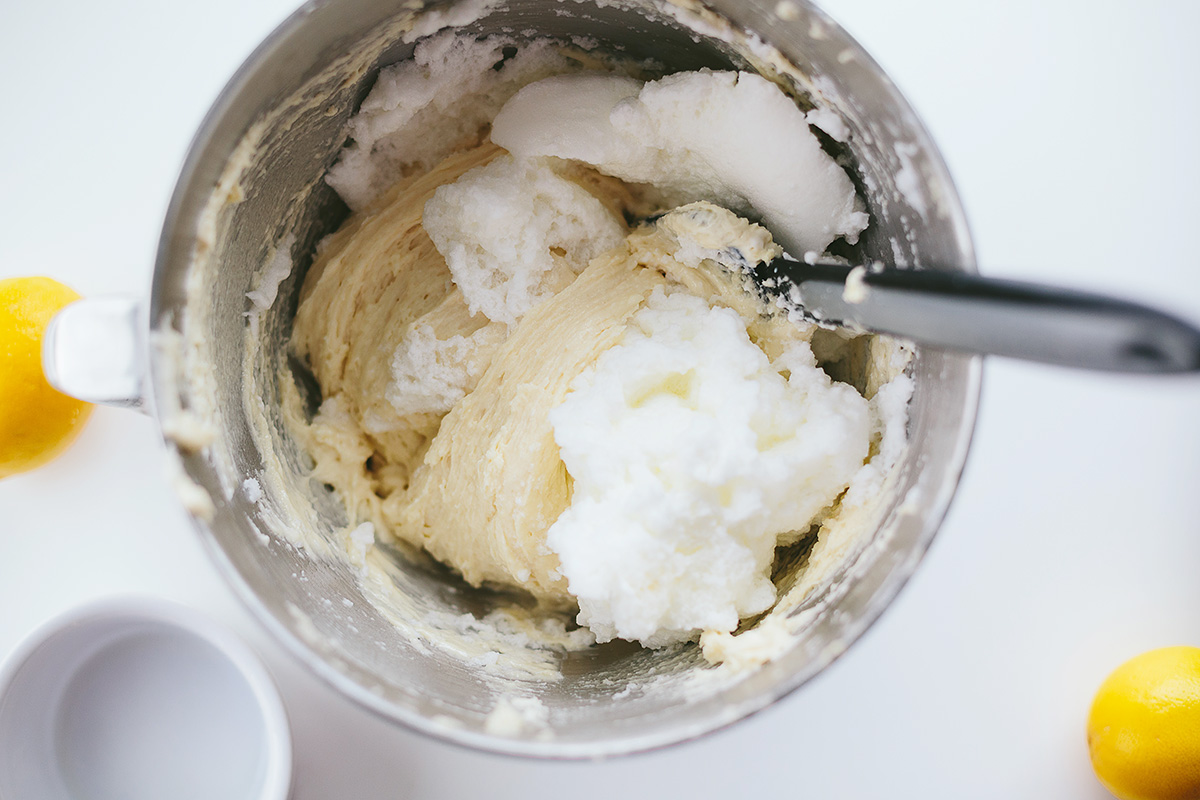 Egg whites in cupcake batter