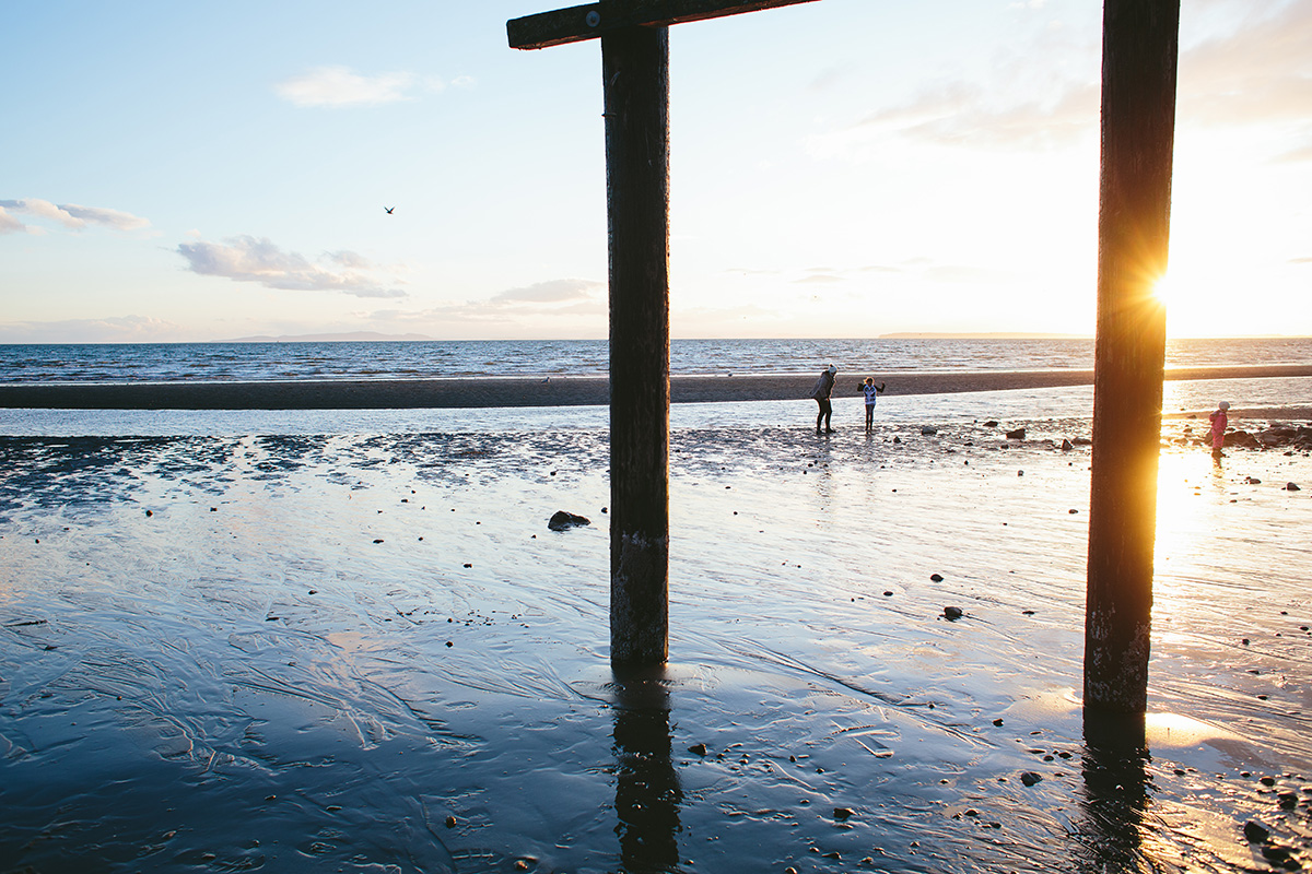 Sunset by Pier in White Rock